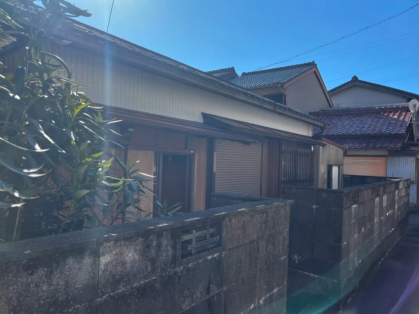 空き家の現場確認後に